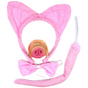 4pcs PIGGY SET Party Costume Accessories Animal Headband Bow Tie Nose Halloween V563-JD-17300