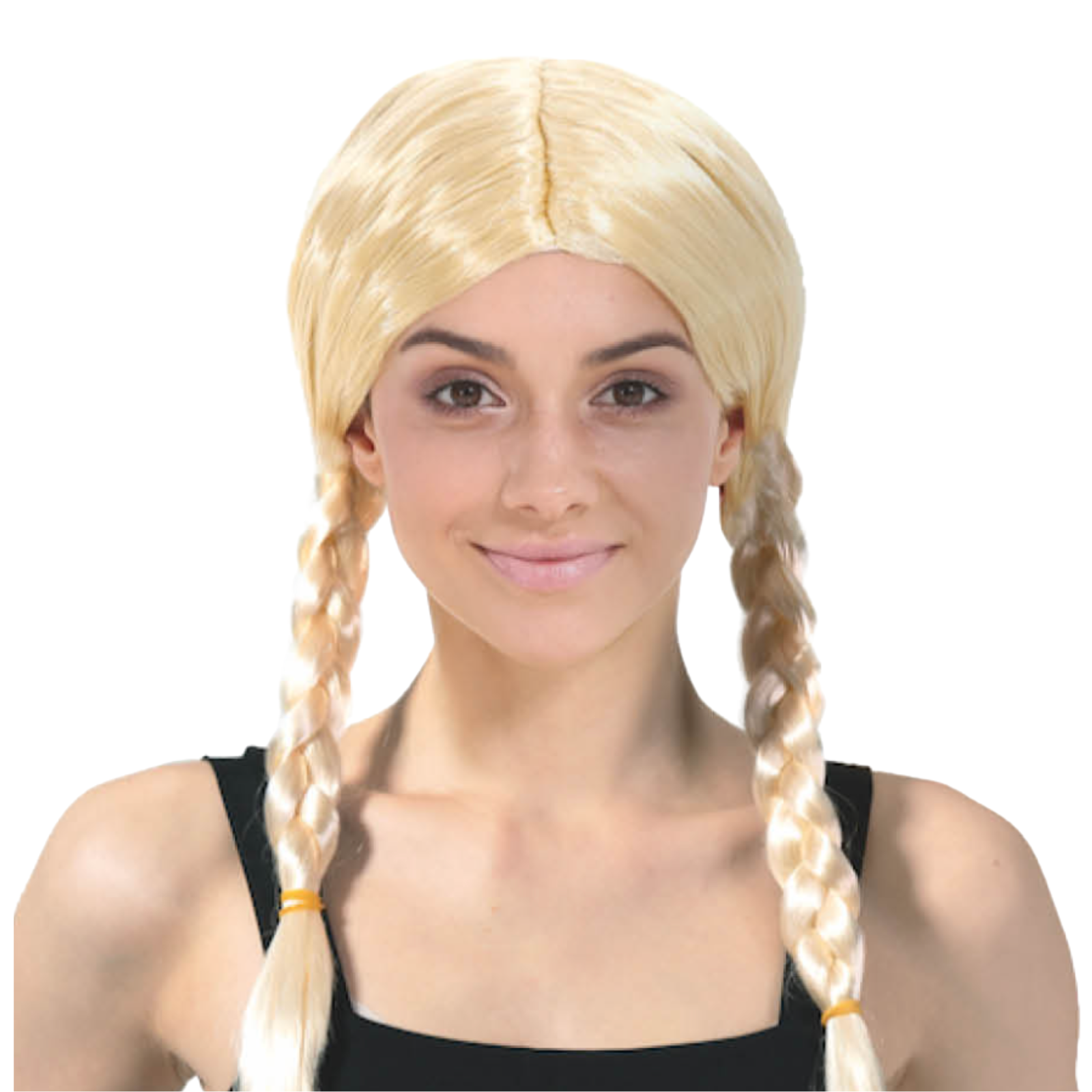 PLAITED WIG Braided Costume Party Hair Schoolgirl Dress Up School - Blonde V563-JD-22511