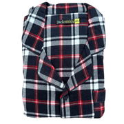 Mens Plus Size Flannelette Pyjamas 100% Cotton PJs Set Top Pants in Red Check - S
