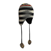 KANGOL Chameleon Earlap Beanie Hat Winter Warm Pom Pom Wool Blend - Dark Blue V563-K1459FA-DRKBLU-ONESIZE