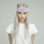 Kangol Bermuda Stripe Headband Stretch Sweatband - White/Ciano - One Size V563-K3302ST-WC130-1SZ
