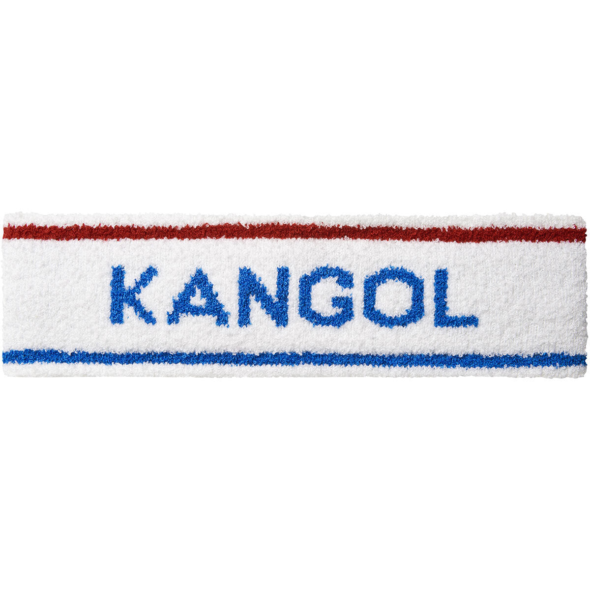 Kangol Bermuda Stripe Headband Stretch Sweatband - White/Ciano - One Size V563-K3302ST-WC130-1SZ