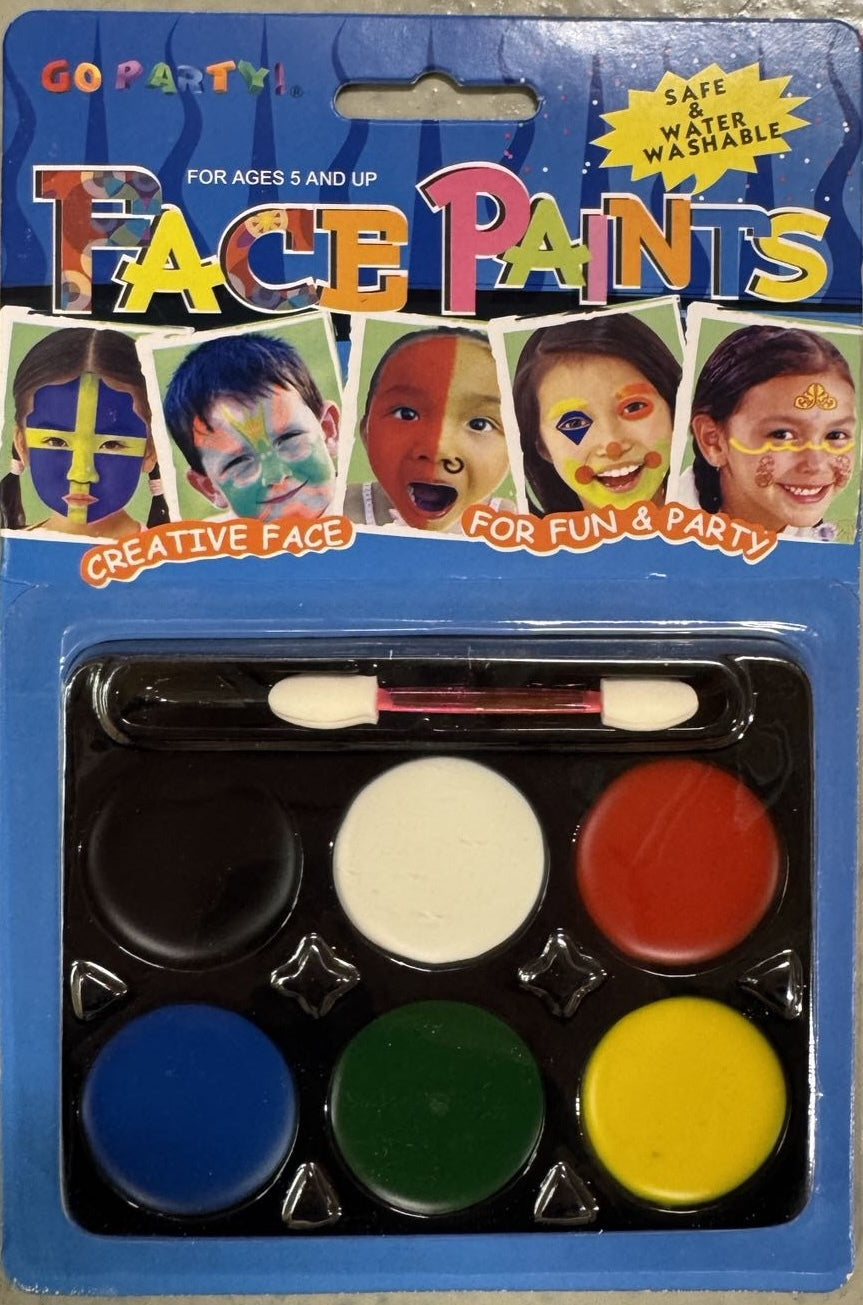 FACE PAINT Costume Party Non-Toxic Palette Clown Dress Up Make Up Halloween V563-KD05575