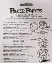 FACE PAINT Costume Party Non-Toxic Palette Clown Dress Up Make Up Halloween V563-KD05575