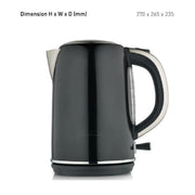 Sunbeam 1.7l Simply Stylish Black Fast Boil Cordless Kettle V563-KEP4007BK