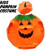 KIDS PUMPKIN COSTUME Halloween Unisex Fancy Dress Up Party Orange Vegetable V563-KIDSPUMPKINCOSTUME