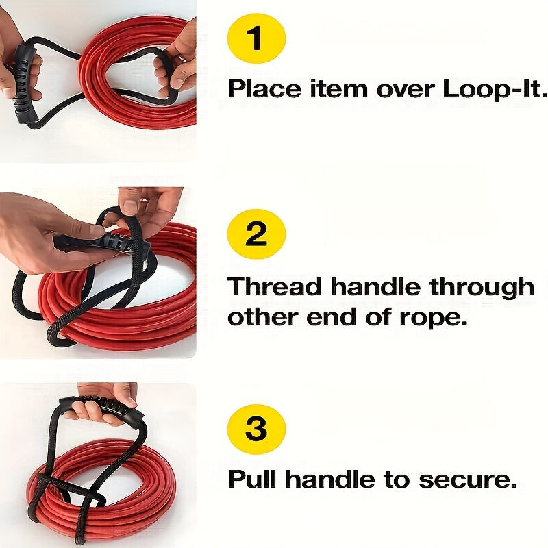 24-Inch Heavy-Duty Storage Strap with Handle - Cord, Hose & Cable Organiser V563-KM5047221