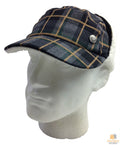 Plaid Supre Trapper Ushanka Hat Sherpa Lined Winter Ear Flap Cap - Grey/Black - S/M V563-KNGOL-K1502FA-CP316-S_M