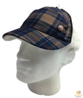 Plaid Supre Trapper Ushanka Hat Sherpa Lined Winter Ear Flap Cap - Navy/Khaki - S/M V563-KNGOL-K1502FA-GP255-S_M
