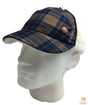 Plaid Supre Trapper Ushanka Hat Sherpa Lined Winter Ear Flap Cap - Navy/Khaki - S/M V563-KNGOL-K1502FA-GP255-S_M
