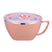 900ml Stainless Steel Instant Noodle Solid Bowl Korean Mi Goreng w Lid & Handle V563-KOR_NOODLEBWL_15CM