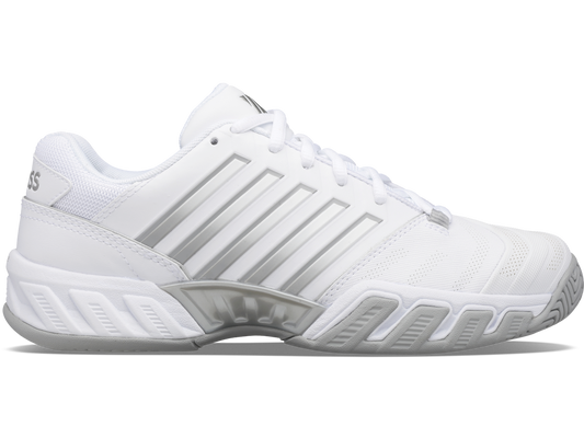 K-Swiss Womens Bigshot 4 AC Tennis Shoes - White/Silver - US 8.5 V563-KSW96989138-85
