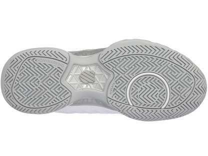 K-Swiss Womens Bigshot 4 AC Tennis Shoes - White/Silver - US 8.5 V563-KSW96989138-85