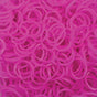 4800 LOOM BANDS Rubber Refill Kit DIY Magical Bracelet 192 S Clips 16 Hooks BULK - Plain Hot Pink V563-LOOMBANDS-4800-PLNHTPNK