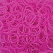 4800 LOOM BANDS Rubber Refill Kit DIY Magical Bracelet 192 S Clips 16 Hooks BULK - Plain Hot Pink V563-LOOMBANDS-4800-PLNHTPNK