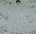 Mens MARINE ANCHOR SHIRT 100% COTTON Surf Party Short Sleeve Vintage S-6XL - White - 3XL V563-MARINESHT-WHT-3XL