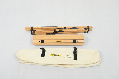 3 Chairs & 1 Table Set Bamboo Camping Folding Portable Outdoor Picnic Travel BBQ V563-MD-020MN_019M-NW__SET3