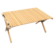 4 Chairs & 1 Table Set Bamboo Camping Folding Portable Outdoor Picnic Travel BBQ V563-MD-020MN_019M-NW__SET4