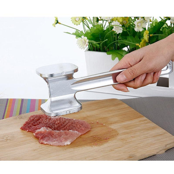 25cm Hammer Meat Tenderiser Chicken Steak Mallet Beef Handle V563-MEAT-TENDERISER_STEEL