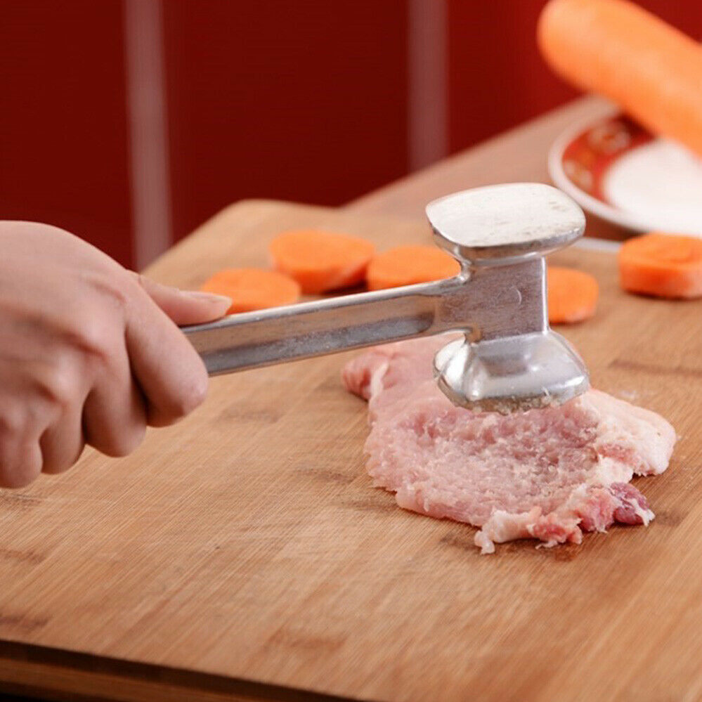 25cm Hammer Meat Tenderiser Chicken Steak Mallet Beef Handle V563-MEAT-TENDERISER_STEEL