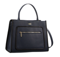 Morrissey Ladies Italian Structured Leather Tote Bag Handbag Womens - Navy V563-MO-3029_NAVY