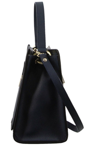Morrissey Ladies Italian Structured Leather Tote Bag Handbag Womens - Navy V563-MO-3029_NAVY