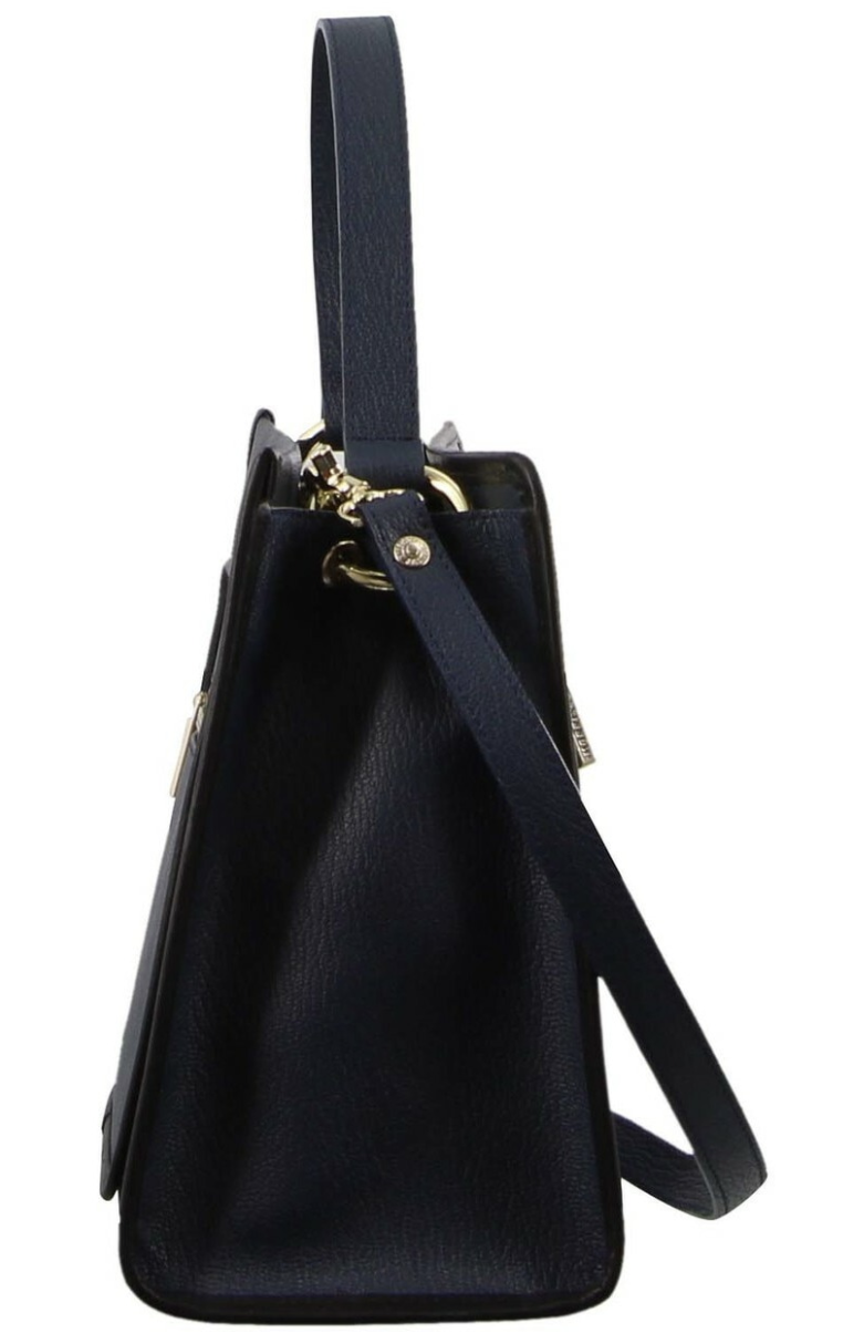 Morrissey Ladies Italian Structured Leather Tote Bag Handbag Womens - Navy V563-MO-3029_NAVY