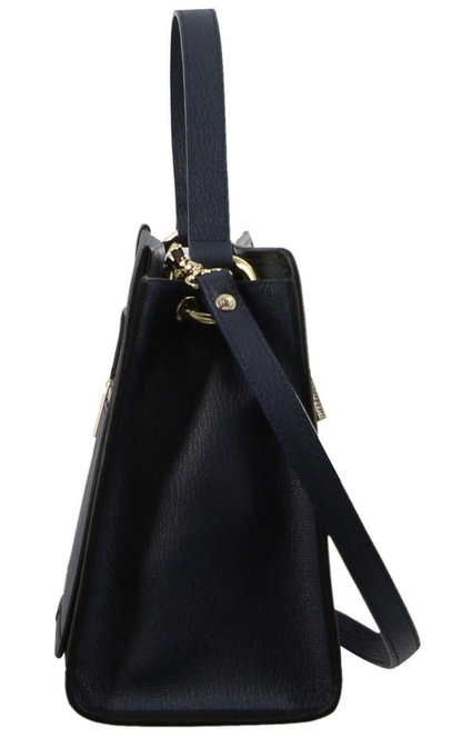Morrissey Ladies Italian Structured Leather Tote Bag Handbag Womens - Navy V563-MO-3029_NAVY