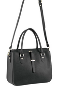 Morrissey Italian Womens Structured Leather Handbag Ladies Bag - Black V563-MO-3159-BLK