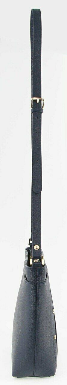 Morrissey Italian Womens Structured Leather Cross Body Handbag Bag Ladies - Navy V563-MO-3163-NAVY