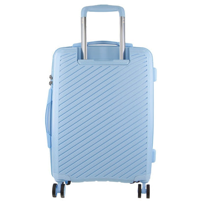 Pierre Cardin Inspired Milleni Cabin Luggage Bag Travel Carry On Suitcase 54cm (39L) - Blue V563-MONACO-CABIN-BLUE