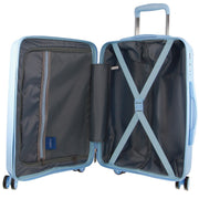Pierre Cardin Inspired Milleni Cabin Luggage Bag Travel Carry On Suitcase 54cm (39L) - Blue V563-MONACO-CABIN-BLUE