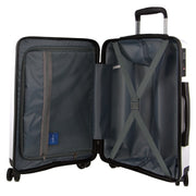 Pierre Cardin Inspired Milleni Cabin Luggage Bag Travel Carry On Suitcase 54cm (39L) - White V563-MONACO-CABIN-WHITE
