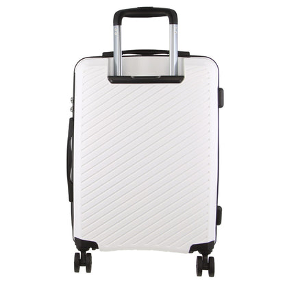 Pierre Cardin Inspired Milleni Cabin Luggage Bag Travel Carry On Suitcase 54cm (39L) - White V563-MONACO-CABIN-WHITE