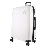 Pierre Cardin Inspired Milleni Checked Luggage Bag Travel Carry On Suitcase 75cm (124L) - White V563-MONACO-LARGE-WHITE