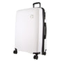 Pierre Cardin Inspired Milleni Checked Luggage Bag Travel Carry On Suitcase 75cm (124L) - White V563-MONACO-LARGE-WHITE