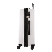 Pierre Cardin Inspired Milleni Checked Luggage Bag Travel Carry On Suitcase 75cm (124L) - White V563-MONACO-LARGE-WHITE