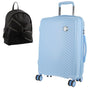 Pierre Cardin Inspired Milleni Luggage Bag Large in Blue + Milleni Waist Bag (2 Items) V563-MONACOLARGEBLUE_FREEBAG