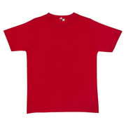 Plain T-Shirt 100% COTTON Basic Blank Tee Mens Ladies Casual BULK Adults - Red - L V563-MPLAINT-RED-L