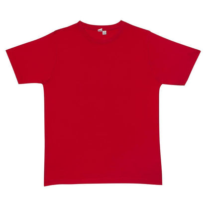 Plain T-Shirt 100% COTTON Basic Blank Tee Mens Ladies Casual BULK Adults - Red - L V563-MPLAINT-RED-L