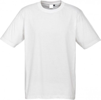 Plain T-Shirt 100% COTTON Basic Blank Tee Mens Ladies Casual BULK Adults - White - L V563-MPLAINT-WHT-L