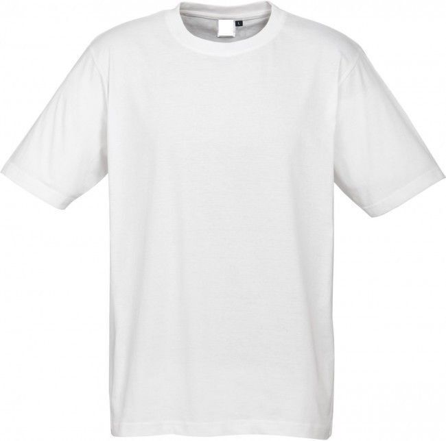 Plain T-Shirt 100% COTTON Basic Blank Tee Mens Ladies Casual BULK Adults - White - M V563-MPLAINT-WHT-M