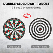 12" Dartboard Dart Board with Steel Darts Professional Competition Party Game V563-MS2030