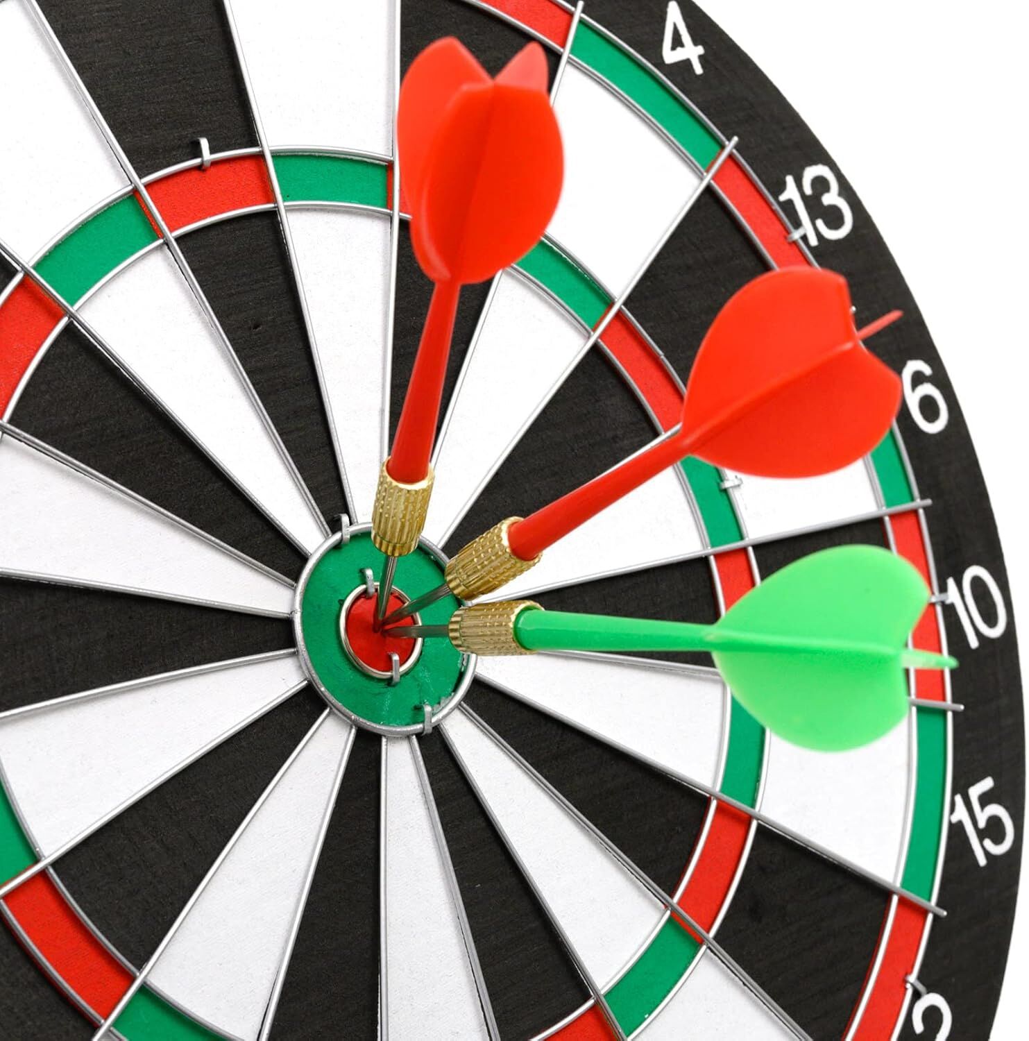 12" Dartboard Dart Board with Steel Darts Professional Competition Party Game V563-MS2030