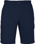 Mens Cargo Shorts 100% Cotton Casual Work Wear Half Pants Summer Army Military - Navy - 32 (82cm)