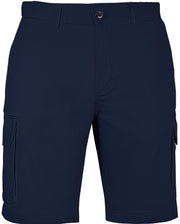Mens Cargo Shorts 100% Cotton Casual Work Wear Half Pants Summer Army Military - Navy - 32 (82cm)