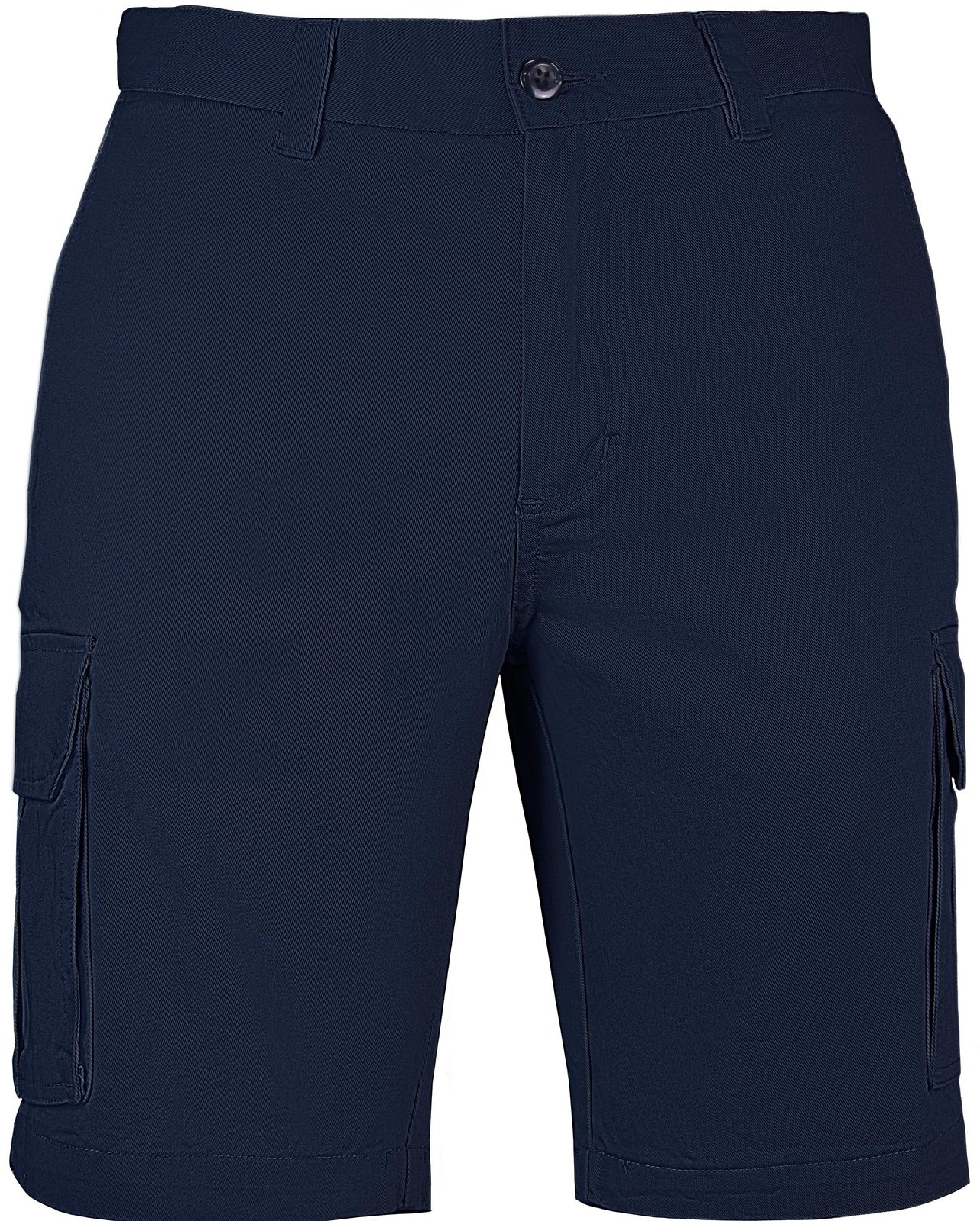 Mens Cargo Shorts 100% Cotton Casual Work Wear Half Pants Summer Army Military - Navy - 36 (92cm) V563-MS84-NVY-36_92