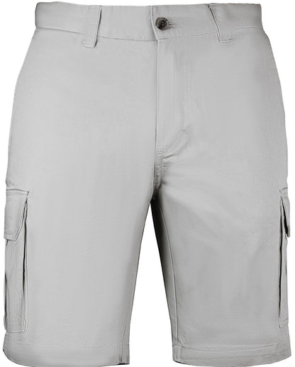 Mens Cargo Shorts 100% Cotton Casual Work Wear Half Pants Summer Army Military - Stone - 34 (87cm) V563-MS84-STONE-34_87