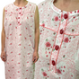 Womens 100% Cotton Sleeveless Nightie Gown Night Dress Pyjamas PJ Pajamas Sleep - Pink - 12 V563-NI-002-PINK-12