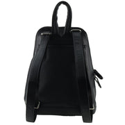 Milleni Genuine Italian Leather Soft Nappa Leather Backpack Travel Bag - Black V563-NL-10767-BLK